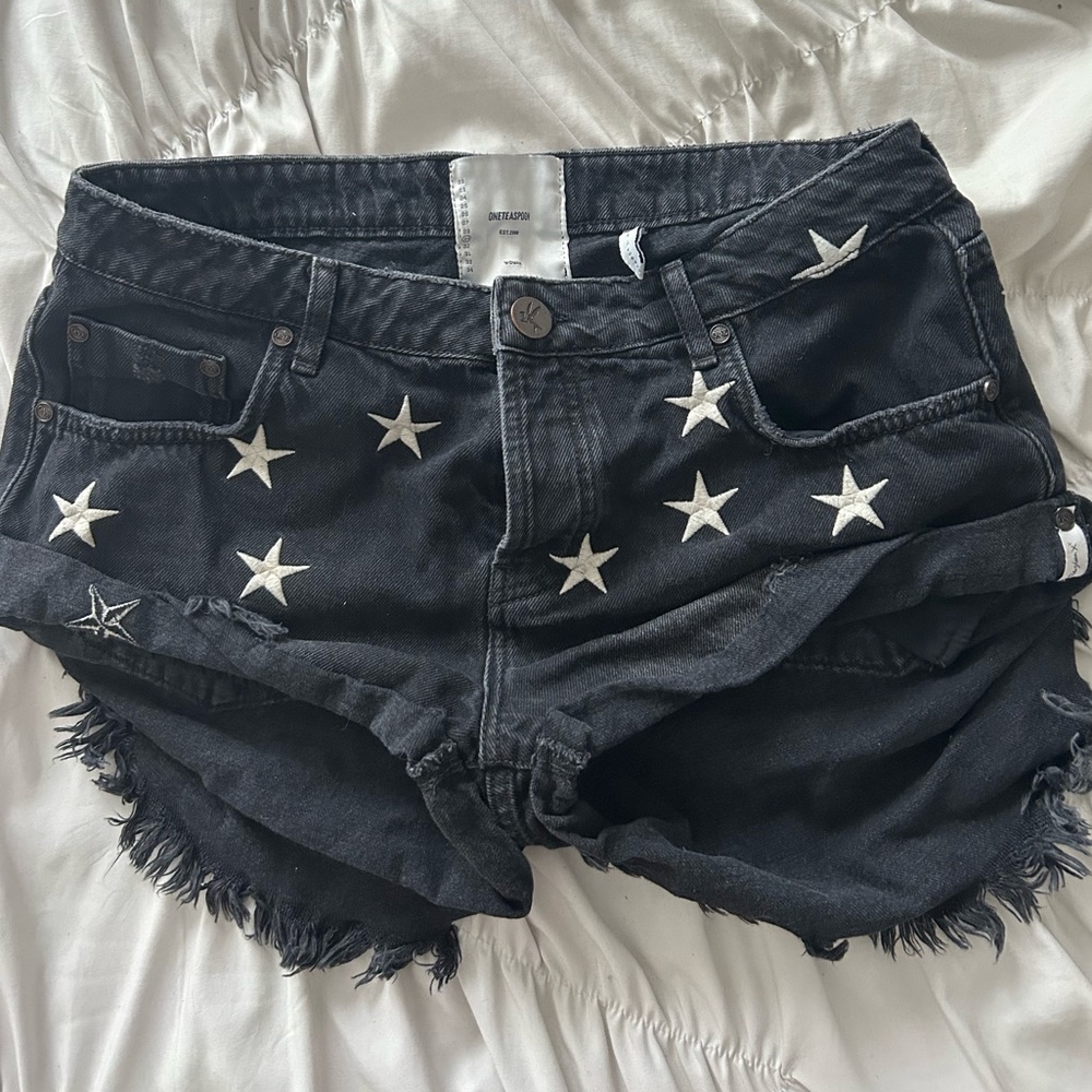 One Teaspoon Black Bandit shorts size 29